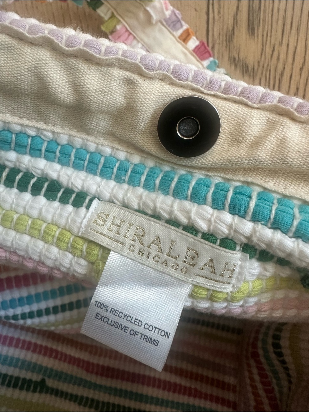 Shiraleah Chicago Multicolor Striped Tote - Picture 5 of 5
